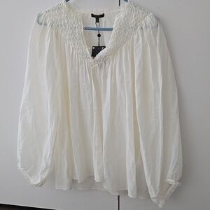 Massimo Dutti Flowy Blouse Romantic Style  XS